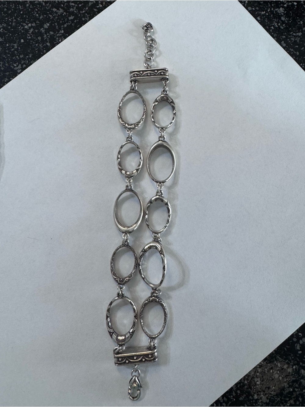 Brighton Women’s Silver-Tone Oval Link Bracelet